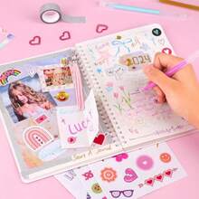 DIY Journal Kit For Girls Journaling Toys Set For Teen Art Crafts Scrapbook Diary Supplies Set Ideal Gifts For 8 9 10 11 12 13 14 Year Old Girls