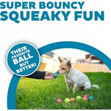 Outward Hound Squeaker Ballz 4-Pack Tennis Ball Dog Toys With Squeaker, Interactive Fetch Play For Pets Under 50 Lbs, Training Balls For Indoor & Outdoor Exercise, Medium, 2.5-Inch - Multi Squeaker Balls - 查看 2