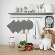 Ausein Salvamanteles de 4 Piezas, Salvamanteles de Silicona Antideslizantes, Multiusos, Calidad Alimentaria y Sin BPA, Porta Caliente para Mesa, para Ollas, Sartenes, Vajillas, Vasos y Platos (Gris) : Hogar y Cocina - gris - Ver 7