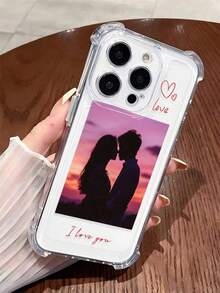 1pc Customized Black Phone Case, Compatible With IPhone 16 Pro Max/17 Pro Max/17 Air/17/16 Plus, S25 Ultra/S25 Plus/S25, Redmi And Other Models, Seasonal Selection, A04 A04E A05 A05S A06 A07 A10S A11 A12 A13-4G/5G A14 A15 A16 A17 A20/A30 A20S A21S A22 4G A22 5G A23 A24-4G A25 A26 A31 A32 - Clear - View 4