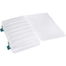 Dioche Cajas para Señuelos, Doble Cara A Prueba de Agua Visible de Plástico Claro Pesca Señuelos de Pesca Cebos Ganchos Accesorios de Pesca Caja de Almacenamiento de Accesorios Contenedor(14 Ranuras) - 1 - Ver 2