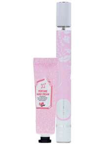 Ya Ra Hand Cream & Perfume 2-Piece Set Long-Lasting, Light-Fragrance Perfume Is Unisex, Ideal For Various Occasions Such As Daily Life And Parties Perfect Gift Choice For Family Members And Loved Ones During Halloween And Christmas Quick Ship - 淺粉色 - 查看 2