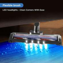 ANNA TOSANI Aspiradora Escoba sin Cable con Leds, 300W Aspiradora sin Cable Potente Autonomía 40mins con OLED Pantalla Táctil, Aspiradora de Mano para Suelos, Alfombras y Pelo de Mascotas : Hogar y Cocina - 1 - Ver 2