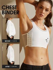 1pc Women Shaping Camisole Bra, Invisible Bust Enhancer Minimizer Bra For Large Bust - White - View 2