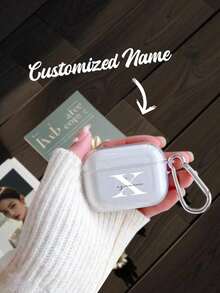 1 pezzo Accessorio gancio per auricolari personalizzato con nome, compatibile con Apple 1/2, Pro, 3, 4, personalizzato, unico, idea regalo ideale per lui, lei, fidanzato, fidanzata, famiglia, amici, nonni, amanti degli animali domestici per anniversari, compleanni, lauree, matrimoni, balli, festa della mamma, festa del papà