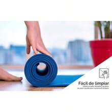 Tapete de Yoga 61Cm X 181Cm X 3Mm Color Morado Multiusos de Alta Densidad Antideslizante - Acolchado Muy Confortable - Yoga Tapete Para Hacer Ejercicio - Tapete Para Gimnasio - Fondo de pantalla + 3mm + Azul Rey - Ver 4