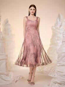 Mgiacy,New Arrival,Halter Straps, Printed Mesh, Pull Strips, High-End, Evening Gowns,For,Dinner Parties