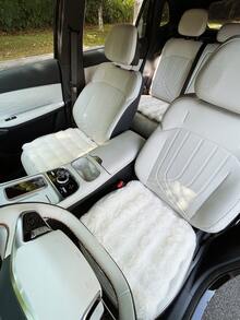 3pcs/Set Women's Plush Car Seat Cushion, Creative Car Front Seat Pad, Warm Fuzzy Seat Cover For Winter - one-size - View 1