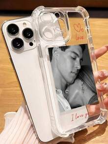 1pc Customized Black Phone Case, Compatible With IPhone 16 Pro Max/17 Pro Max/17 Air/17/16 Plus, S25 Ultra/S25 Plus/S25, Redmi And Other Models, Seasonal Selection, A04 A04E A05 A05S A06 A07 A10S A11 A12 A13-4G/5G A14 A15 A16 A17 A20/A30 A20S A21S A22 4G A22 5G A23 A24-4G A25 A26 A31 A32 - Clear - View 2