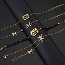 1pc African Berbers Symbol Bracelet Berber Kabyle Style Amazigh Jewelry Gold Plated Maroc Morocco Flag Bangle Wristband - Multicolor - View 1