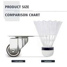 1-Inch Small Caster Wheels 90lbs Low Profile Casters No Brake, No Floor Marks Quiet Casters For Mini Cart, Set Of 4, Low Profile Wheels For Furniture, Noiseless Mini Swivel Rubber Casters With 360 Degree Top Plate For Small Furniture