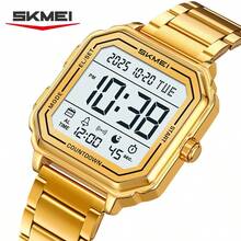 SKMEI 2559 畅销设计师男士手表不锈钢奢华防水LED品牌数字手表 - 均碼 - 查看 13