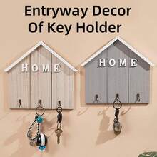 2 Massivholzhaken – geeignet für Garderobenhaken im Eingangsbereich und Schlüsselboxen an der Wand.