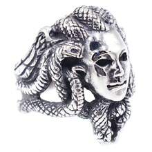 1pc Stainless Steel Snake Design Ring, Fashionable & Unique, Suitable Gift For Friends, Colleagues, Parents, Boyfriend/Girlfriend - Silver - View 1