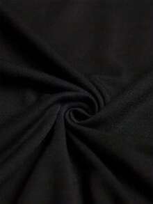 Camisa de manga corta de algodón puro para niños en Halloween Te deseamos una Navidad pescadora, Papá Noel pescando en bote con caña y línea, fondo de copos de nieve 100% Algodón Camiseta para Niña y - Negro - Ver 4