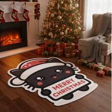 1 pièce Tapis de décoration de chiot marron, tapis en fausse laine, texture douce et moelleuse, tapis de maison multifonctionnel et créatif, convient pour le salon, la chambre, l'entrée, la cuisine, la salle de bain, la salle de jeux, le bureau, épais/moelleux, automne/hiver