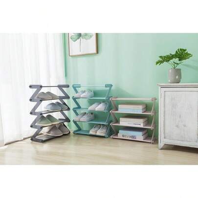 ¡RecomendadoZapatero de 4 Niveles Organizador Apilable para 8-10 Pares, Gabinete de Almacenamiento de Estante de Zapatos Expandible de Tela no Tejida para Espacio pequeño y Estrecho (Pink)¡Top de Temporada