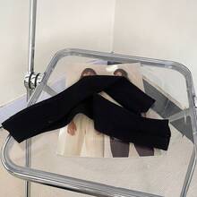 Christmas Women's Winter Gloves Ins Style Knitted Arm Warmers Warm Knitted Wool Half Sleeve Women's Autumn Winter Fingerless Touchscreen Gloves - 黃色 - 查看 6