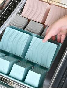 Silicone Freezer Tray With Lid, Suitable For Making Ice Cubes, Frozen Soup, Stew, Sauce And Pre-Prepared Foods, Also Suitable For Storing Rice, Leftovers, Juice, Desserts, Milkshakes And More - Multicolor - View 6