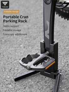 TOSUOD TOSUUD Portable Folding Bike Stand (1x) Heavy-Duty Adjustable Bike Kickstand With Stable Folding Parking Stand For Mountain/Road, Compatible With Bike Crank, One-Click Setup, Compatible With Bike Crank (No Tools/Equivalent) - Multicolor - View 3