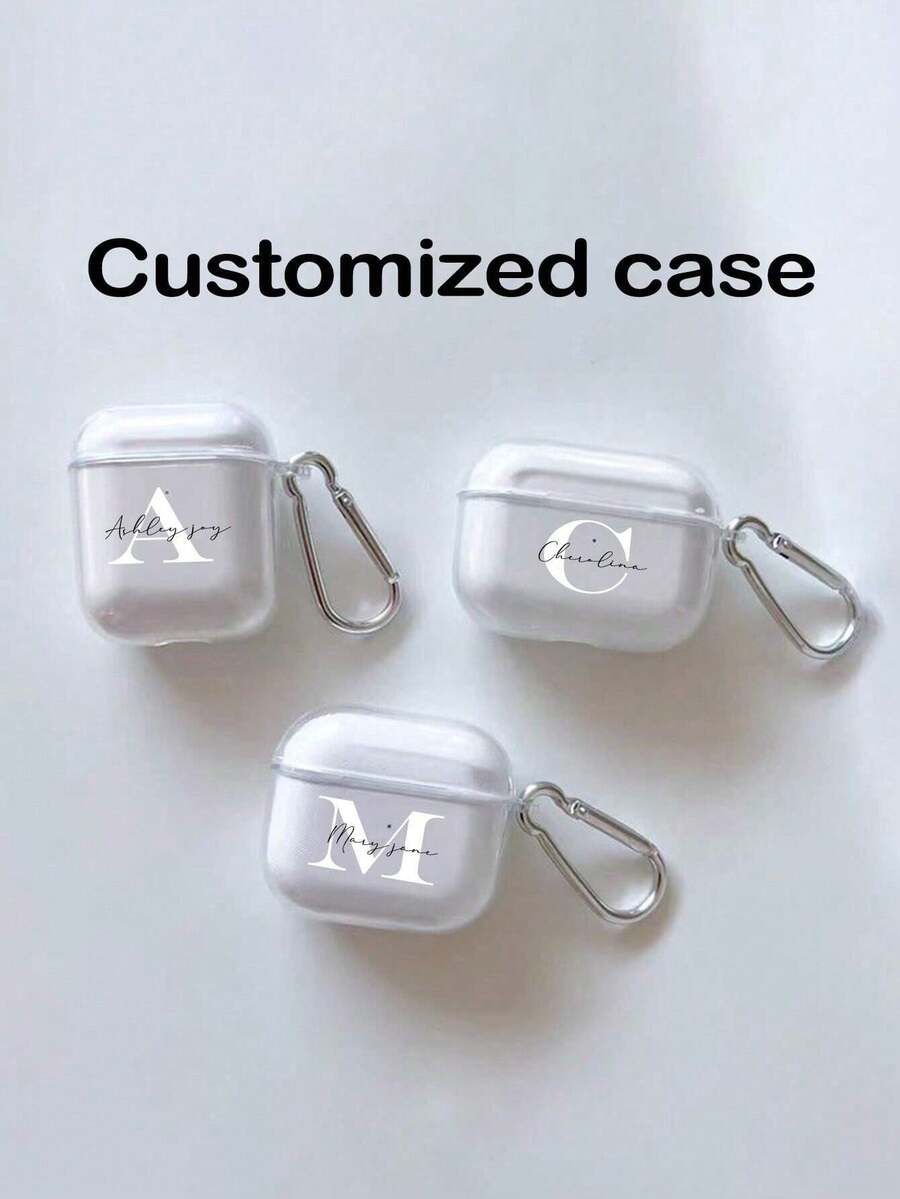 1 pezzo Accessorio gancio per auricolari personalizzato con nome, compatibile con Apple 1/2, Pro, 3, 4, personalizzato, unico, idea regalo ideale per lui, lei, fidanzato, fidanzata, famiglia, amici, nonni, amanti degli animali domestici per anniversari, compleanni, lauree, matrimoni, balli, festa della mamma, festa del papà