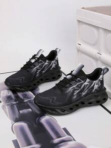 Zapatillas deportivas casuales para exteriores con suela asimétrica pintada a mano, patrón de camuflaje, transpirables y cómodas, adecuadas para adolescentes, estudiantes, todo el año