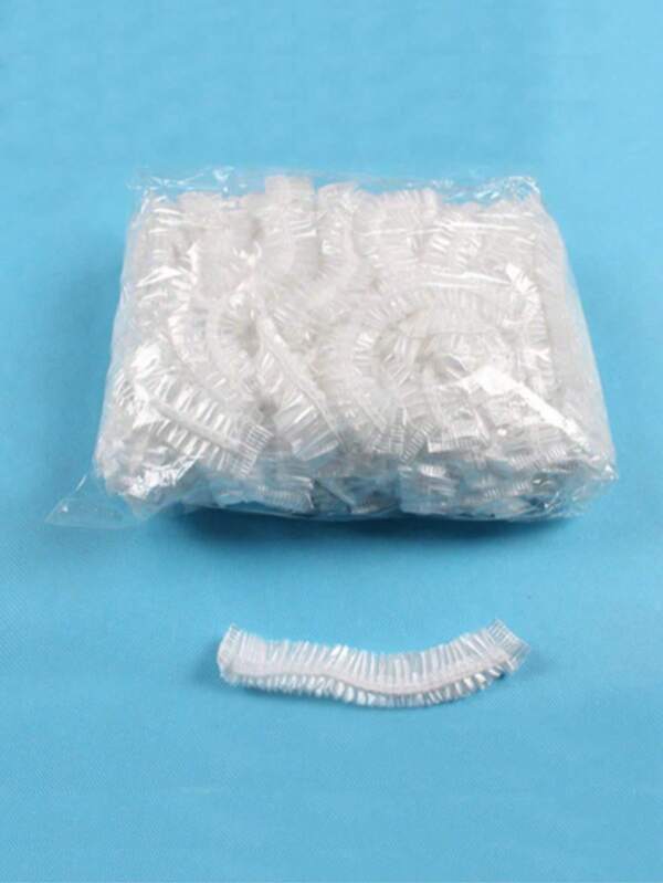 100 Stück/Packung Einweg-Duschhaube für Frauen, dick und wasserdicht, für Haarbehandlung & Färbung