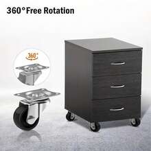 1-Inch Small Caster Wheels 90lbs Low Profile Casters No Brake, No Floor Marks Quiet Casters For Mini Cart, Set Of 4, Low Profile Wheels For Furniture, Noiseless Mini Swivel Rubber Casters With 360 Degree Top Plate For Small Furniture