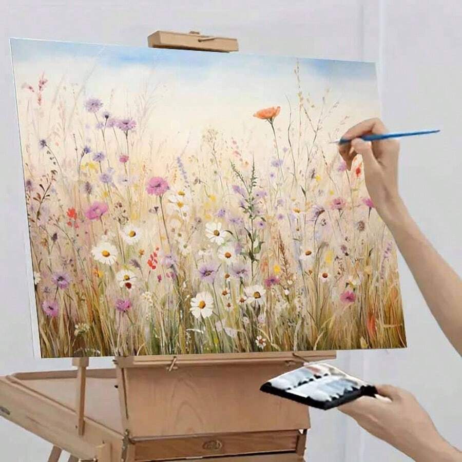 Beginners DIY Frameless Digital Oil Paintings, With The Gentle Beauty Of Wildflowers, Rich And Durable Pigments, Easy To Color, Creating Artistic Masterpieces. They Are Suitable For Decorating Festivals And Giving Gifts. You Can Experience The Sense Of Achievement Of A Master Painter At Home. The Size Of Each Painting Is 19.68 X 15.74 Inches. - 40*50 - Xem 1