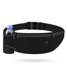 1pc Sports Waist Pack, Reflective Running Fanny Pack For Marathon, Outdoor Cycling, Can Hold Water Bottle, Adjustable Waterproof Waist Bag Sport Bag For Sports For Fitness For Exercise Travel Bag For Vacation For Women For Men Travel Essential Belt Bag For Running For Hiking