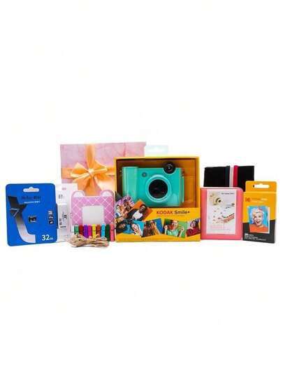 Kodak Smile+ Polaroid-Kamera, 10 MP, 3 Filter, Zink-Druck, Bluetooth-Verbindung, Drucken von Handyfotos, TF-Karten-Unterstützung