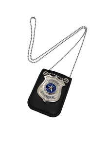 Fashionable Metal Sports-Style Badge, Cosplay Badge Necklace Accessory For Halloween Party, Masquerade