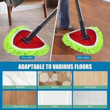 Mop Heads Replacements Compatible With Ocedar RinseClean 2 - System 3 Pack Spin Mops Refill Microfiber Chenille O Cedar Dry Wet Cleaning All Hard - Surfaced Floors Washable - 最初的 - 查看 7