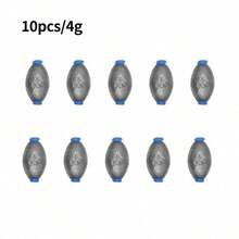 蛋形铅坠钓鱼铅坠套装鲈鱼铅坠渔具海水抛投钓鱼铅坠套装椭圆形淡水