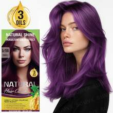 草本染发剂，草本半永久性染发剂，男女通用即时染发剂，植物提取物，滋养秀发，持久显色，染出时尚发色 - 彩色 - 查看 6