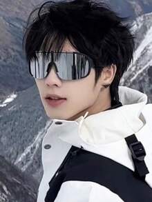 Outdoor Windproof Goggles, Mountaineering Ski Goggles, One-Piece Sports Goggles - 常規款 - 查看 3