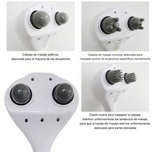 Portable Electric Neck And Back Massager With Deep Tissue Percussion Hammer - White - View 7