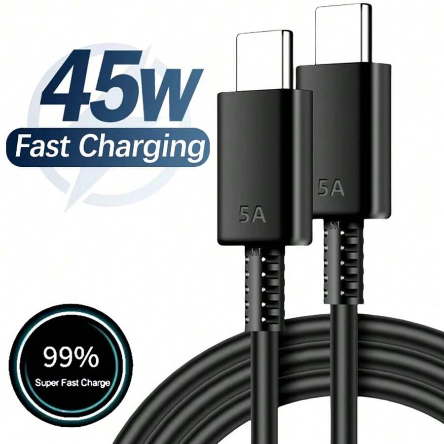 USB C To C Charging Cable,3A 45W 1-3 Packs 3.3FT/6.6FT Type C Fast Charger Data Cord For Galaxy S25 S24 Ultra FE S23 S22 A16 A17 Note 20 Z Fold 7 6 Tab S9 S10/Apple 17 16 Phone Charger Cord