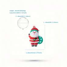 6pcs Festive Aquarium Decor Floating Balls | Santa Claus, Christmas Tree & Holiday Fish Tank Ornaments | Plastic, Ideal For Holiday Decorations, Creates A Joyful Atmosphere - A - View 2