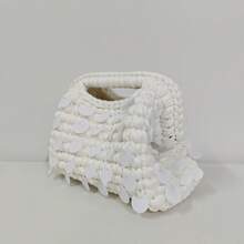 Nuova piccola borsa clutch con paillettes e uncinetto, con brillantini, borsa da sera fatta a mano, borsa per il trucco da viaggio