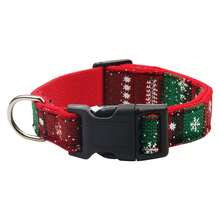 طوق كلب من النايلون الناعم والمريح قابل للتعديل، مناسب للكلاب الصغيرة والمتوسطة والكبيرة، هدية عيد الميلاد مفكرة للحيوانات الأليفة - الأحمر - مشاهدة 9