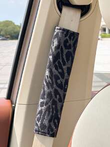 قطعة واحدة/قطعتان واقي كتف حزام أمان السيارة بطبعة نمر، واقي حزام أمان السيارة الجديد، اكسسوارات داخلية للسيارة