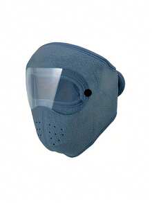 1 pezzo Maschera invernale per il viso completo con visiera anti-appannamento - Copertura antivento staccabile per ciclismo/guida, cinturino regolabile e fodera termica spessa, protezione dal freddo unisex