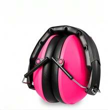 Pink Kids Earmuffs With Noise Reduction Technology, Comfortable Adjustable Headband Design, Perfect For Children's Sleep Protection And Focus - Pink - View 2