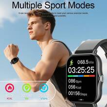 1.83" Full Screen Metal Body Wireless Voice Call Smart Watch Compatible With IOS And Android, With Multiple Sports Modes, Abundant Watch Faces, Built-In Games, AI Voice Control, Suitable For Men And Women