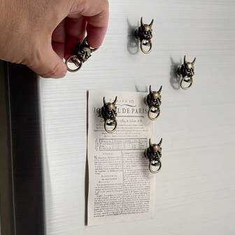  Gothic Style Demon Decor Metal Fridge Magnets, Unique And Cool Fridge Magnets For Kitchen, Office, Whiteboard, Storage Cabinet Decoration