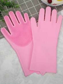 Multi-Purpose Pink Household Cleaning Gloves