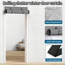 1 pièce de rideau de porte d'hiver de style volet roulant épaissi. Un dispositif magique résistant au vent et chaud pour la maison, le magasin, le supermarché, l'atelier de fabrication. Anti-poussière, régulation de la température, réduction du bruit, imperméable, résistant à l'usure, facile à installer, levage pratique, résistance aux basses températures, disponible en plusieurs tailles, bloque efficacement l'air froid et assure une isolation thermique.