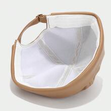 Retro Brimless PU Leather Landlord Hat Solid Color Landlord Hat Melon Caps Autumn Docker Cap - 卡其色 - 查看 10