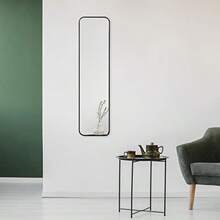 Cooper And Co. 120cm Elle Rectangle Leaning Wall Mirror Black - As Pic - View 3
